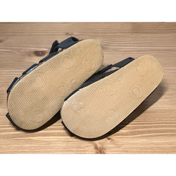Wonder Nation Toddler Boys Navy Blue Faux Leather Sandals Size 5 - Picture 8 of 11